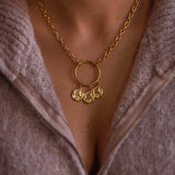 MYSTIC CIRCLE GOLD NECKLACE