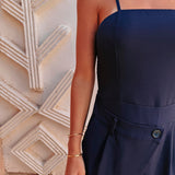 AZROU DARK BLUE JUMPSUIT