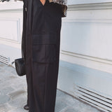 DELLA-RAE BLACK CARGO PANTS