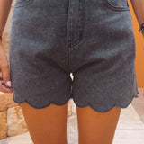 PRE-ORDER BLACK DENIM SHORT 1045