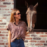 KINSLEY BROWN SEQUIN BLOUSE
