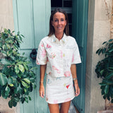 SUN & SAND ECRU SUMMER BLOUSE