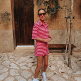 TIJUANA PINK STRIPED SKORT