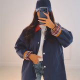 LENORA DARK BLUE ZIP JACKET
