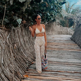 JUANA BEIGE LACE PANTS