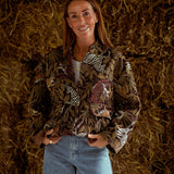 JUNGLE FEVER BROWN BOMBER JACKET