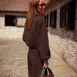 JOANN BROWN TWO-PIECE SET