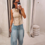JESSIE BEIGE TOP