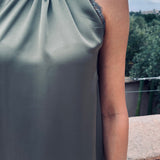 PRE-ORDER MOON OVER MARRAKESH KHAKI HALTER DRESS - PS THE LABEL