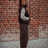 ELIDI BROWN BALLOON PANTS