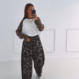 ZAHRA KHAKI ARMY BALLOON PANTS