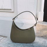 BRASKA KHAKI LEATHER BAG