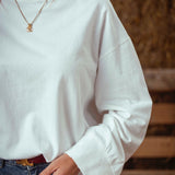 CARLIE WHITE LONGSLEEVE SHIRT