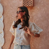 HABIBA BEIGE MUSTHAVE BLOUSE