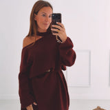 SABINE BORDEAUX CUT-OUT DRESS