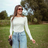 DIAMOND LIGHT BLUE WIDE LEG JEANS A3730