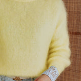 ELISABETH YELLOW MOHAIR SWEATER