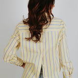 IZZY YELLOW STRIPED BLOUSE