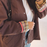 LENORA BROWN ZIP JACKET
