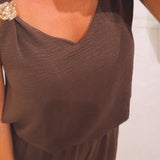 LAURIEN BROWN TWO-PIECE SET