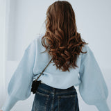 GWENDOLINE BABY BLUE KNIT SWEATER