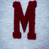 MOMMY GREY SWEATER - BORDEAUX LETTERS