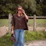 DUSTFALL BROWN SHORTSLEEVE JACKET