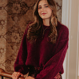 REVEL BORDEAUX SWEATER