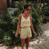 ESTRELLA BUTTER YELLOW LACE TOP