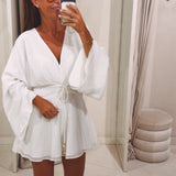 ISABEAU WHITE PLAYSUIT