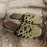 SUNWAVE LIGHT YELLOW SLIPPERS