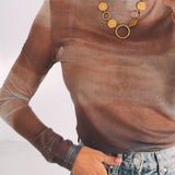 CARINA BROWN LONGSLEEVE SHIRT