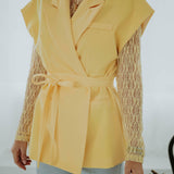 PRE-ORDER LAURA BUTTER YELLOW BLAZER