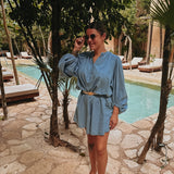 SOLECITO BLUE DENIM DRESS