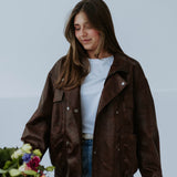 NELY BROWN LEATHER JACKET