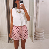 ULYSSA PINK POLKADOTS SHORT