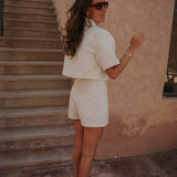 BEJAAD ECRU DENIM SKORT
