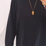 VALERIE BLACK LONGSLEEVE SHIRT