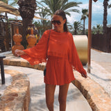 SOLLER RED TWO-PIECE SET
