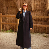MAISIE LONG DARK BLUE COAT