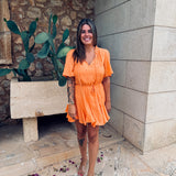 CARMELA ORANGE MUSTHAVE DRESS
