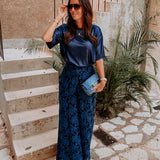 TEQUILA DARK BLUE SHINY T-SHIRT