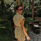 SAFARI BEIGE PLAYSUIT