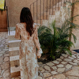 AMBAR BEIGE TIE DYE KIMONO