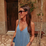 OCEANO BLUE DENIM DRESS