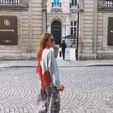 ANNELIES GREY FRINGE SWEATER