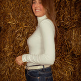 VIRGINIA WHITE LONGSLEEVE TURTLENECK BODY