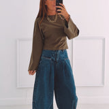 ANGELINA KHAKI LONGSLEEVE SHIRT