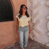 SOUIRA LIGHT YELLOW T-SHIRT