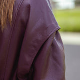 STORMY BURGUNDY LEATHER JACKET